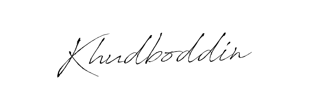 How to make Khudboddin name signature. Use Antro_Vectra style for creating short signs online. This is the latest handwritten sign. Khudboddin signature style 6 images and pictures png