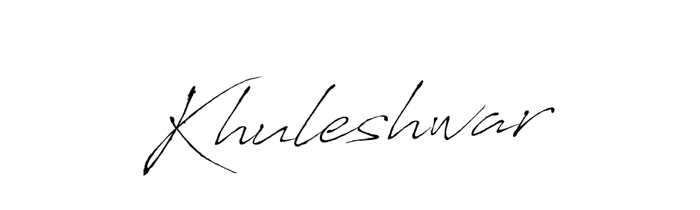 Use a signature maker to create a handwritten signature online. With this signature software, you can design (Antro_Vectra) your own signature for name Khuleshwar. Khuleshwar signature style 6 images and pictures png