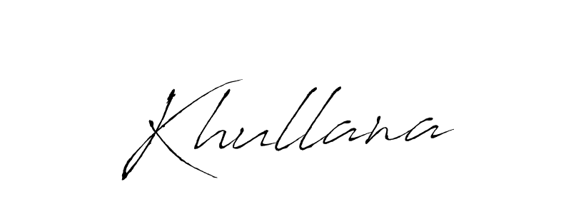 Use a signature maker to create a handwritten signature online. With this signature software, you can design (Antro_Vectra) your own signature for name Khullana. Khullana signature style 6 images and pictures png