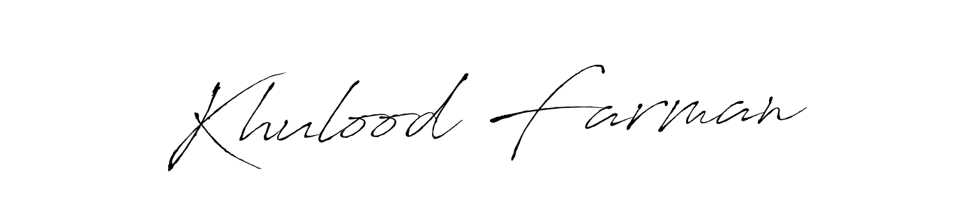 Use a signature maker to create a handwritten signature online. With this signature software, you can design (Antro_Vectra) your own signature for name Khulood Farman. Khulood Farman signature style 6 images and pictures png