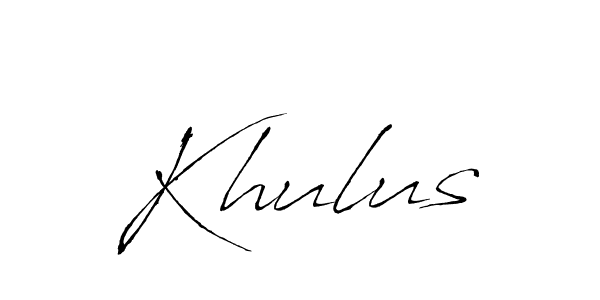 Create a beautiful signature design for name Khulus. With this signature (Antro_Vectra) fonts, you can make a handwritten signature for free. Khulus signature style 6 images and pictures png