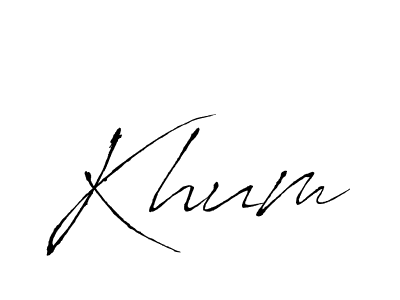 How to Draw Khum signature style? Antro_Vectra is a latest design signature styles for name Khum. Khum signature style 6 images and pictures png