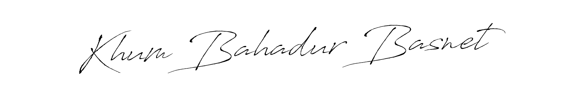 Khum Bahadur Basnet stylish signature style. Best Handwritten Sign (Antro_Vectra) for my name. Handwritten Signature Collection Ideas for my name Khum Bahadur Basnet. Khum Bahadur Basnet signature style 6 images and pictures png