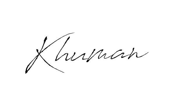 Similarly Antro_Vectra is the best handwritten signature design. Signature creator online .You can use it as an online autograph creator for name Khuman. Khuman signature style 6 images and pictures png