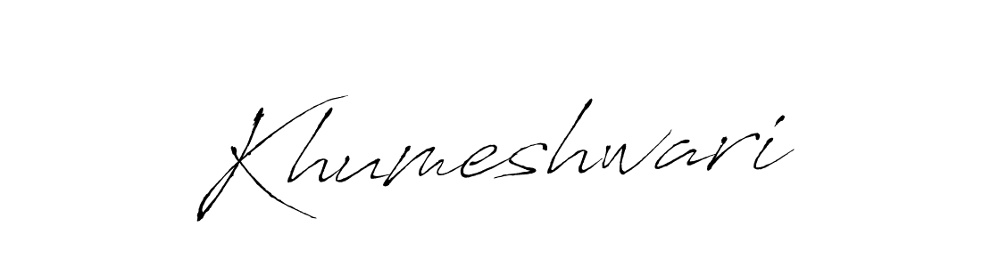 Khumeshwari stylish signature style. Best Handwritten Sign (Antro_Vectra) for my name. Handwritten Signature Collection Ideas for my name Khumeshwari. Khumeshwari signature style 6 images and pictures png