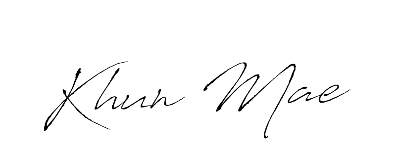 How to make Khun Mae signature? Antro_Vectra is a professional autograph style. Create handwritten signature for Khun Mae name. Khun Mae signature style 6 images and pictures png