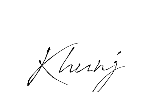 It looks lik you need a new signature style for name Khunj. Design unique handwritten (Antro_Vectra) signature with our free signature maker in just a few clicks. Khunj signature style 6 images and pictures png