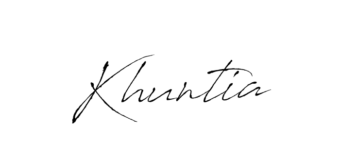 The best way (Antro_Vectra) to make a short signature is to pick only two or three words in your name. The name Khuntia include a total of six letters. For converting this name. Khuntia signature style 6 images and pictures png