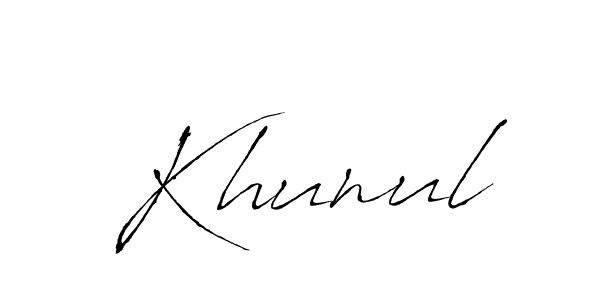 Create a beautiful signature design for name Khunul. With this signature (Antro_Vectra) fonts, you can make a handwritten signature for free. Khunul signature style 6 images and pictures png