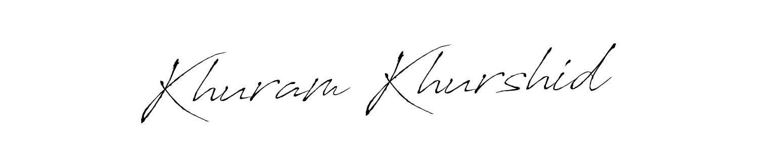 It looks lik you need a new signature style for name Khuram Khurshid. Design unique handwritten (Antro_Vectra) signature with our free signature maker in just a few clicks. Khuram Khurshid signature style 6 images and pictures png