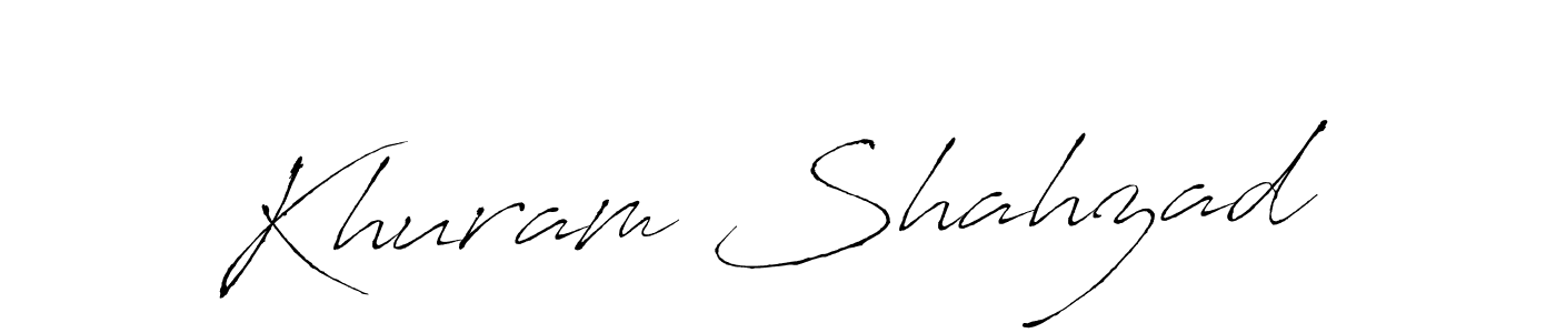 Khuram Shahzad stylish signature style. Best Handwritten Sign (Antro_Vectra) for my name. Handwritten Signature Collection Ideas for my name Khuram Shahzad. Khuram Shahzad signature style 6 images and pictures png