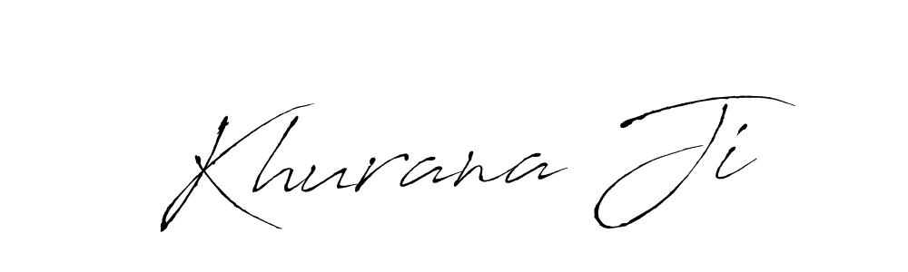 This is the best signature style for the Khurana Ji name. Also you like these signature font (Antro_Vectra). Mix name signature. Khurana Ji signature style 6 images and pictures png
