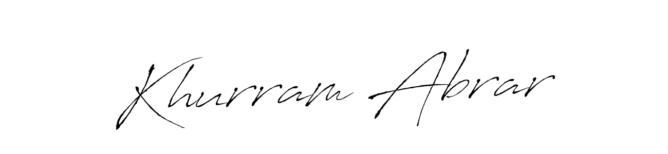 It looks lik you need a new signature style for name Khurram Abrar. Design unique handwritten (Antro_Vectra) signature with our free signature maker in just a few clicks. Khurram Abrar signature style 6 images and pictures png