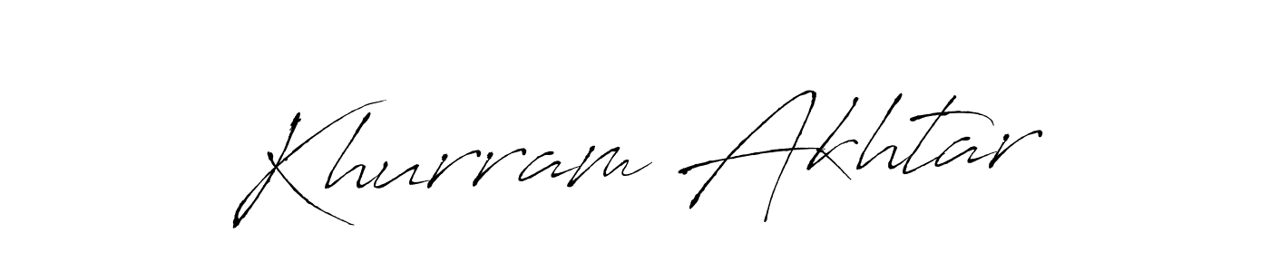 How to make Khurram Akhtar signature? Antro_Vectra is a professional autograph style. Create handwritten signature for Khurram Akhtar name. Khurram Akhtar signature style 6 images and pictures png