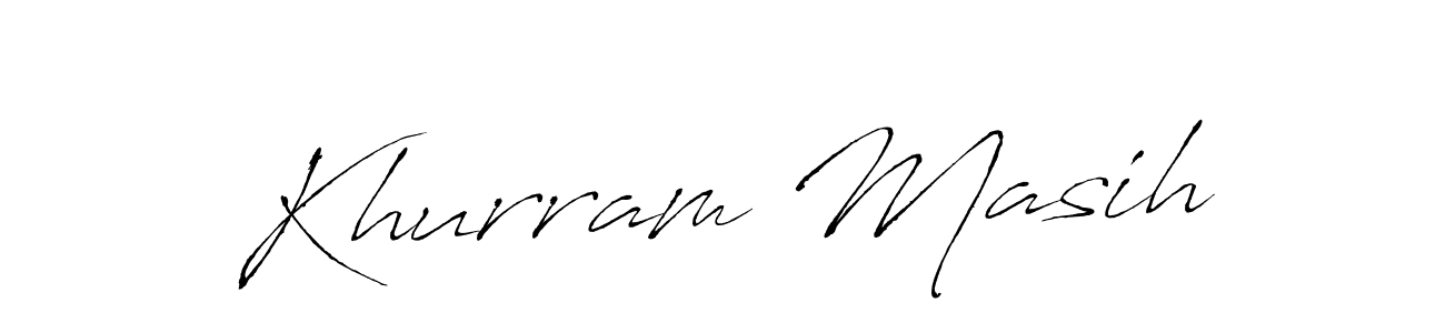 The best way (Antro_Vectra) to make a short signature is to pick only two or three words in your name. The name Khurram Masih include a total of six letters. For converting this name. Khurram Masih signature style 6 images and pictures png