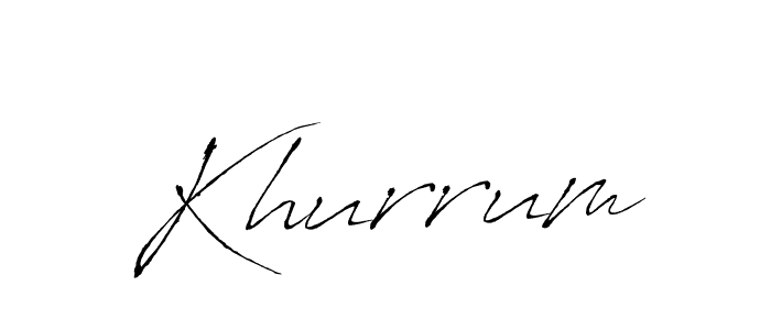 Use a signature maker to create a handwritten signature online. With this signature software, you can design (Antro_Vectra) your own signature for name Khurrum. Khurrum signature style 6 images and pictures png