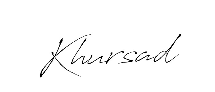 How to make Khursad signature? Antro_Vectra is a professional autograph style. Create handwritten signature for Khursad name. Khursad signature style 6 images and pictures png