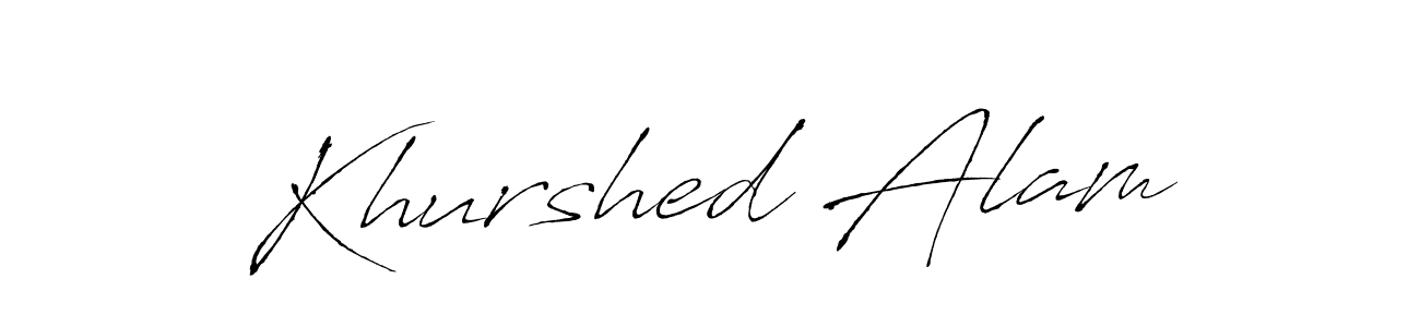 Make a beautiful signature design for name Khurshed Alam. Use this online signature maker to create a handwritten signature for free. Khurshed Alam signature style 6 images and pictures png