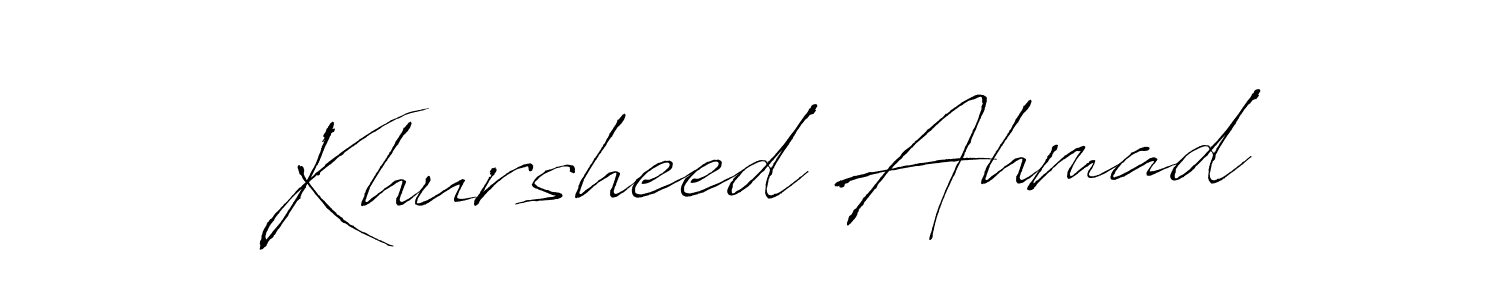 You can use this online signature creator to create a handwritten signature for the name Khursheed Ahmad. This is the best online autograph maker. Khursheed Ahmad signature style 6 images and pictures png
