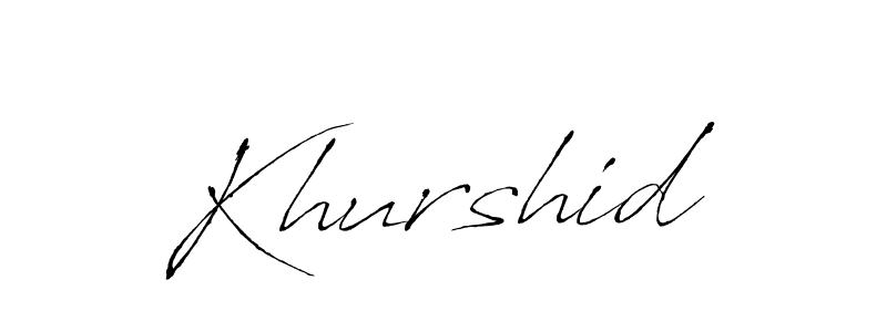 Also You can easily find your signature by using the search form. We will create Khurshid name handwritten signature images for you free of cost using Antro_Vectra sign style. Khurshid signature style 6 images and pictures png