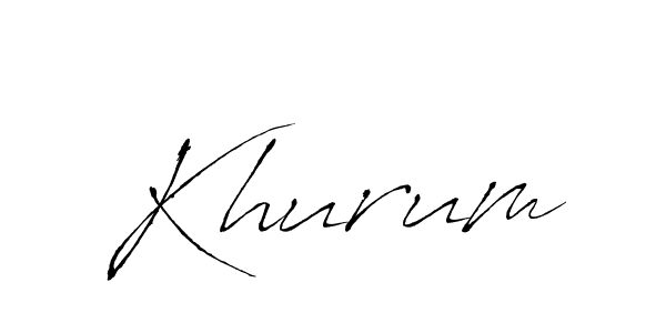 Also we have Khurum name is the best signature style. Create professional handwritten signature collection using Antro_Vectra autograph style. Khurum signature style 6 images and pictures png