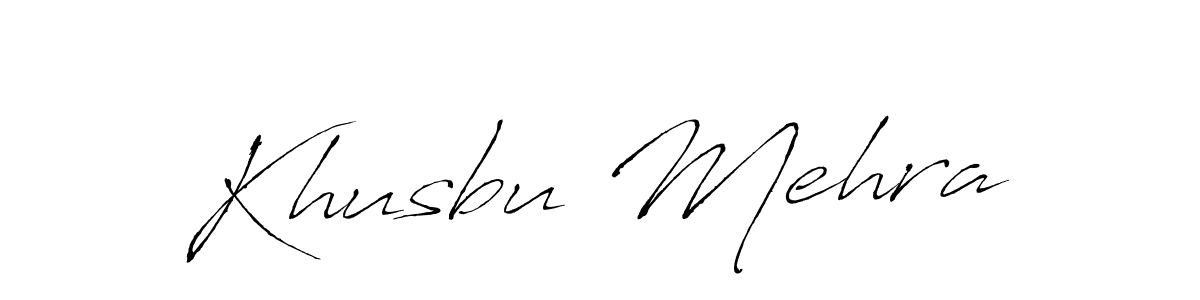 Also You can easily find your signature by using the search form. We will create Khusbu Mehra name handwritten signature images for you free of cost using Antro_Vectra sign style. Khusbu Mehra signature style 6 images and pictures png