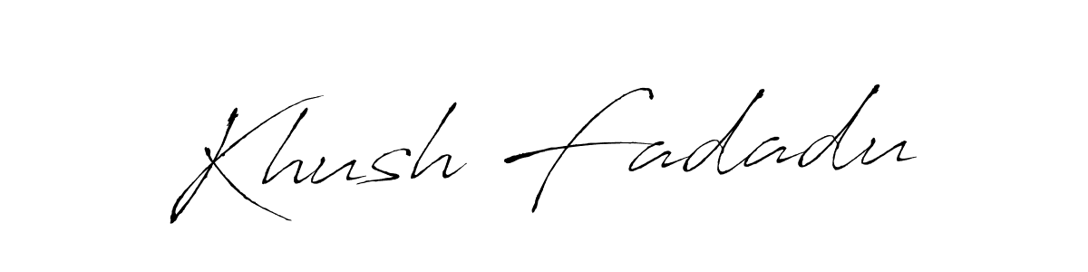 You can use this online signature creator to create a handwritten signature for the name Khush Fadadu. This is the best online autograph maker. Khush Fadadu signature style 6 images and pictures png