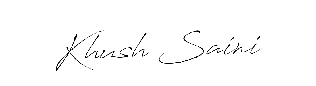 How to make Khush Saini signature? Antro_Vectra is a professional autograph style. Create handwritten signature for Khush Saini name. Khush Saini signature style 6 images and pictures png