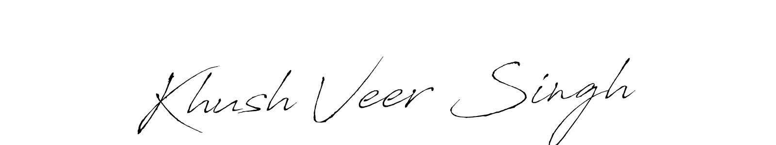 Make a beautiful signature design for name Khush Veer Singh. Use this online signature maker to create a handwritten signature for free. Khush Veer Singh signature style 6 images and pictures png