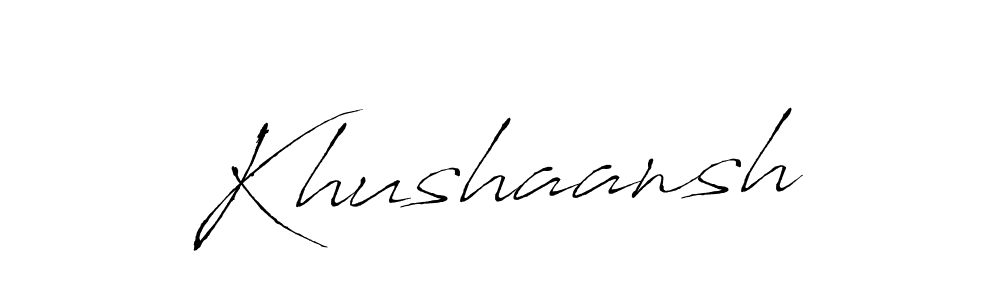 Also we have Khushaansh name is the best signature style. Create professional handwritten signature collection using Antro_Vectra autograph style. Khushaansh signature style 6 images and pictures png