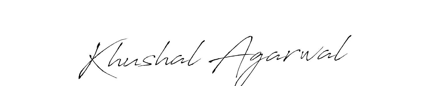 Also You can easily find your signature by using the search form. We will create Khushal Agarwal name handwritten signature images for you free of cost using Antro_Vectra sign style. Khushal Agarwal signature style 6 images and pictures png