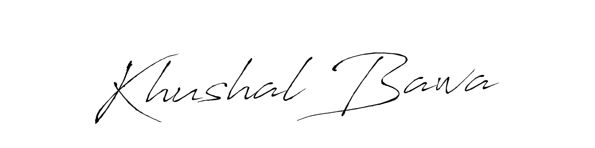 Create a beautiful signature design for name Khushal Bawa. With this signature (Antro_Vectra) fonts, you can make a handwritten signature for free. Khushal Bawa signature style 6 images and pictures png