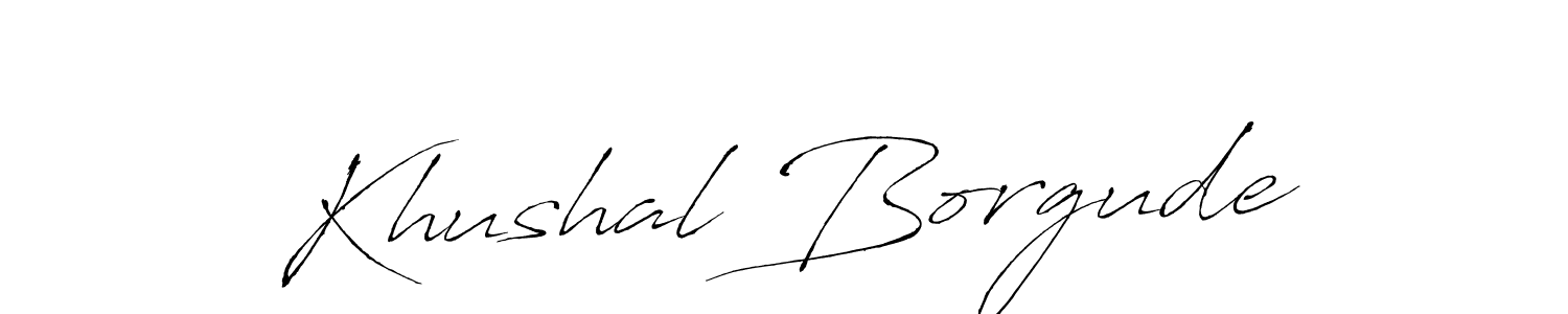 Also You can easily find your signature by using the search form. We will create Khushal Borgude name handwritten signature images for you free of cost using Antro_Vectra sign style. Khushal Borgude signature style 6 images and pictures png