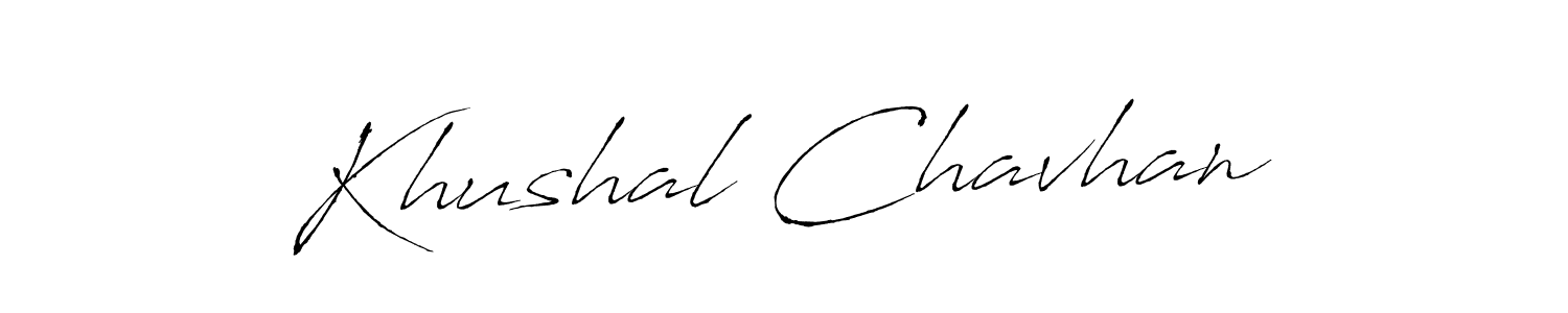 The best way (Antro_Vectra) to make a short signature is to pick only two or three words in your name. The name Khushal Chavhan include a total of six letters. For converting this name. Khushal Chavhan signature style 6 images and pictures png