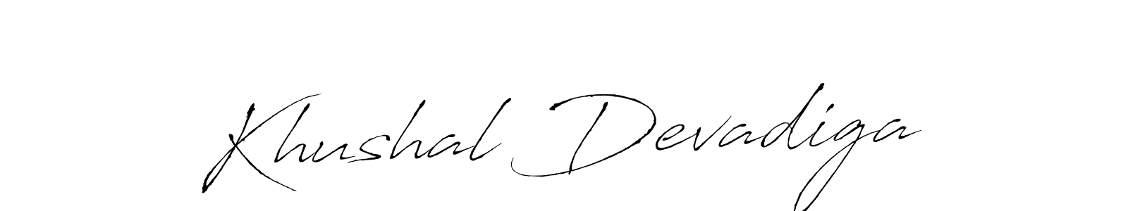 How to make Khushal Devadiga signature? Antro_Vectra is a professional autograph style. Create handwritten signature for Khushal Devadiga name. Khushal Devadiga signature style 6 images and pictures png