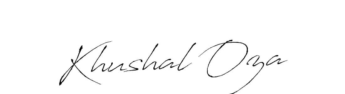 Make a beautiful signature design for name Khushal Oza. Use this online signature maker to create a handwritten signature for free. Khushal Oza signature style 6 images and pictures png