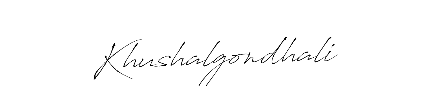 Create a beautiful signature design for name Khushalgondhali. With this signature (Antro_Vectra) fonts, you can make a handwritten signature for free. Khushalgondhali signature style 6 images and pictures png