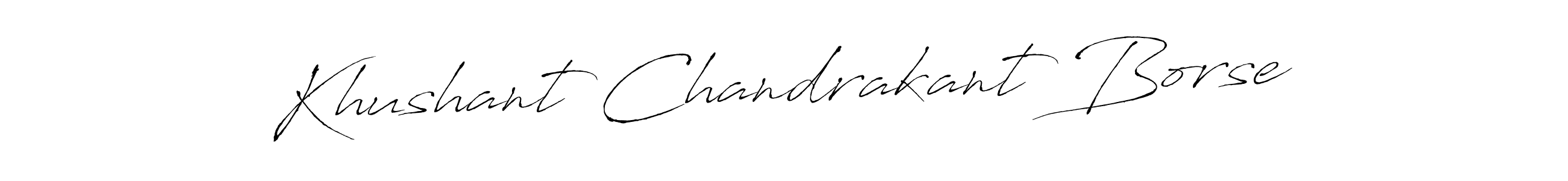 How to make Khushant Chandrakant Borse signature? Antro_Vectra is a professional autograph style. Create handwritten signature for Khushant Chandrakant Borse name. Khushant Chandrakant Borse signature style 6 images and pictures png