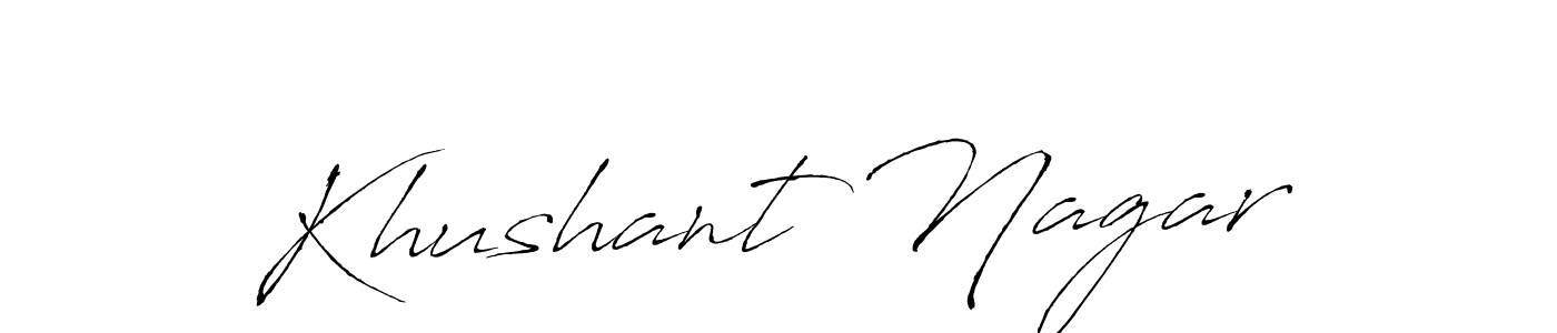 if you are searching for the best signature style for your name Khushant Nagar. so please give up your signature search. here we have designed multiple signature styles  using Antro_Vectra. Khushant Nagar signature style 6 images and pictures png