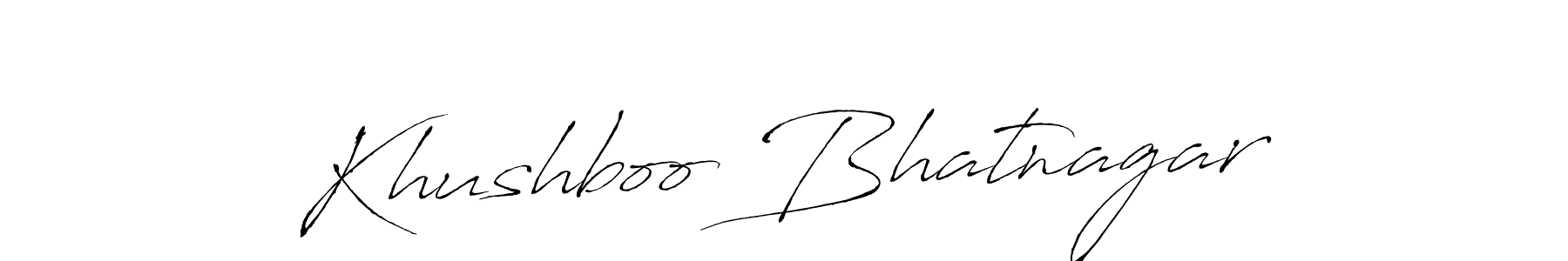 Use a signature maker to create a handwritten signature online. With this signature software, you can design (Antro_Vectra) your own signature for name Khushboo Bhatnagar. Khushboo Bhatnagar signature style 6 images and pictures png