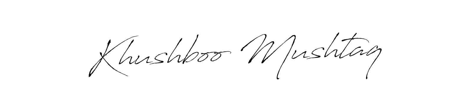 Make a beautiful signature design for name Khushboo Mushtaq. With this signature (Antro_Vectra) style, you can create a handwritten signature for free. Khushboo Mushtaq signature style 6 images and pictures png