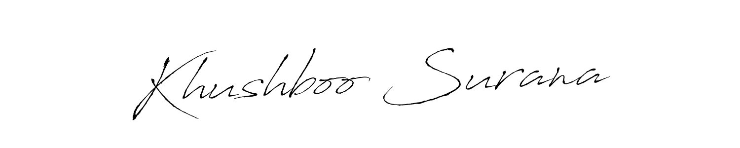 It looks lik you need a new signature style for name Khushboo Surana. Design unique handwritten (Antro_Vectra) signature with our free signature maker in just a few clicks. Khushboo Surana signature style 6 images and pictures png