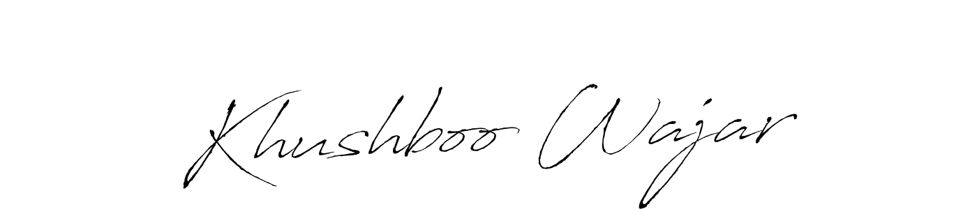 This is the best signature style for the Khushboo Wajar name. Also you like these signature font (Antro_Vectra). Mix name signature. Khushboo Wajar signature style 6 images and pictures png