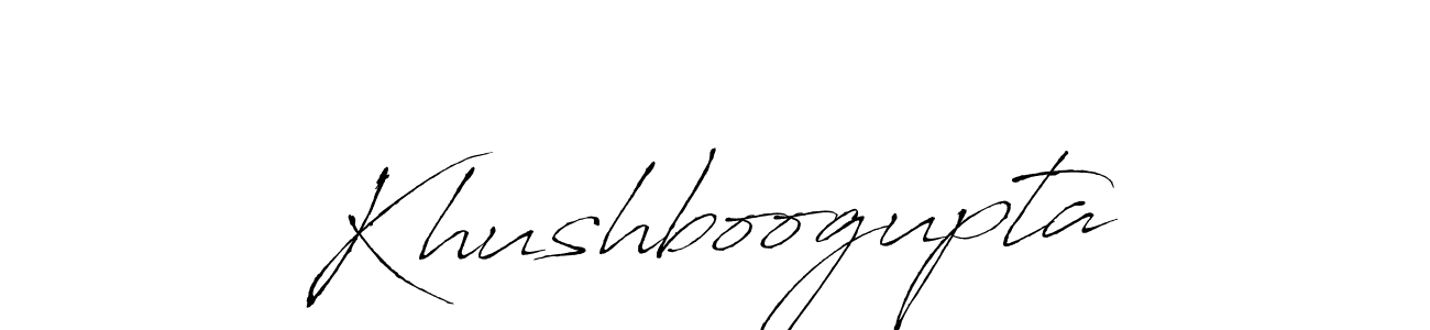 Khushboogupta stylish signature style. Best Handwritten Sign (Antro_Vectra) for my name. Handwritten Signature Collection Ideas for my name Khushboogupta. Khushboogupta signature style 6 images and pictures png