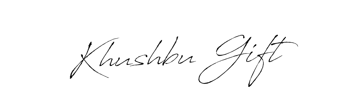 Antro_Vectra is a professional signature style that is perfect for those who want to add a touch of class to their signature. It is also a great choice for those who want to make their signature more unique. Get Khushbu Gift name to fancy signature for free. Khushbu Gift signature style 6 images and pictures png