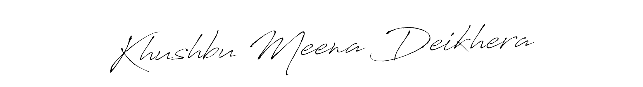 You can use this online signature creator to create a handwritten signature for the name Khushbu Meena Deikhera. This is the best online autograph maker. Khushbu Meena Deikhera signature style 6 images and pictures png