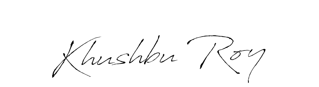 Similarly Antro_Vectra is the best handwritten signature design. Signature creator online .You can use it as an online autograph creator for name Khushbu Roy. Khushbu Roy signature style 6 images and pictures png