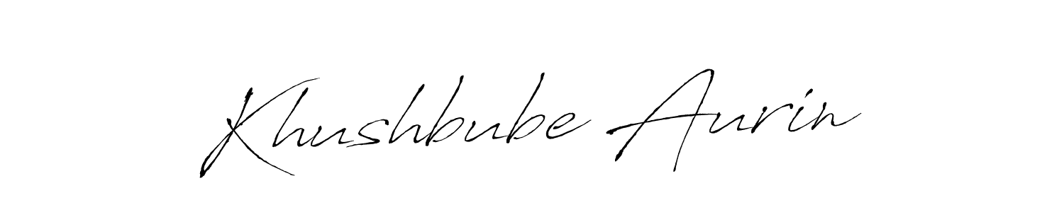 Here are the top 10 professional signature styles for the name Khushbube Aurin. These are the best autograph styles you can use for your name. Khushbube Aurin signature style 6 images and pictures png