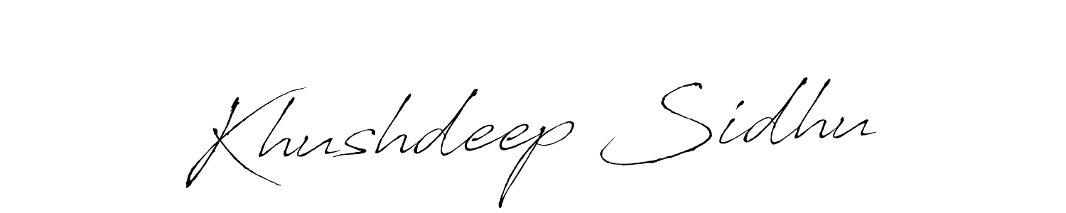 Use a signature maker to create a handwritten signature online. With this signature software, you can design (Antro_Vectra) your own signature for name Khushdeep Sidhu. Khushdeep Sidhu signature style 6 images and pictures png