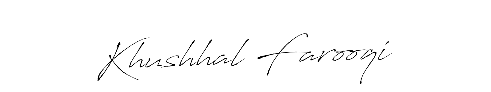 Also You can easily find your signature by using the search form. We will create Khushhal Farooqi name handwritten signature images for you free of cost using Antro_Vectra sign style. Khushhal Farooqi signature style 6 images and pictures png